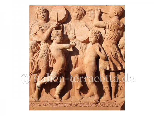 Terracotta Relief nach Luca della Robbia