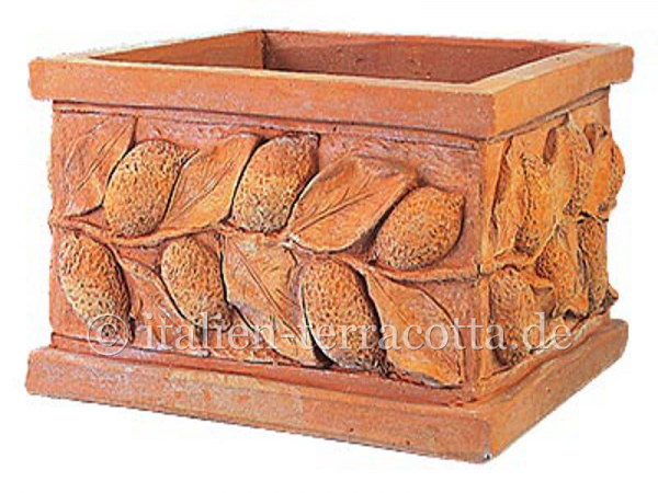 Terracotta Kubus mit Zitronen - Quadrato Con Limoni