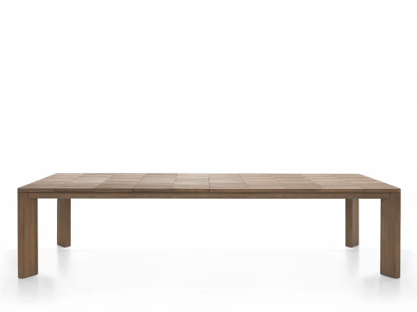 Ausziehbarer Gartentisch Teak - Brick Roda