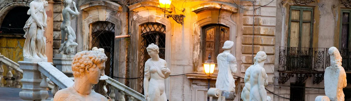 Terracotta Impruneta und Carrara Marmor